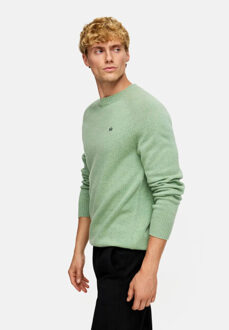 Kronstadt Po29417 larson crew neck knit ks35001 hedge green Groen - M