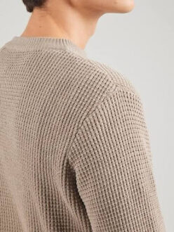 Kronstadt Po29918 ksabel crew neck knit ks35020 sand mix Beige - XL