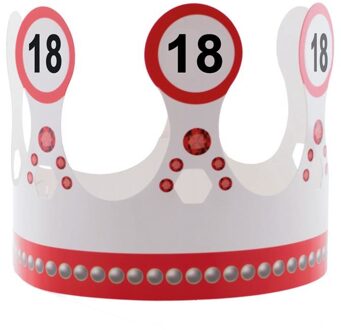 Kroon 18 jaar Verkeersbord Rood - Zalm