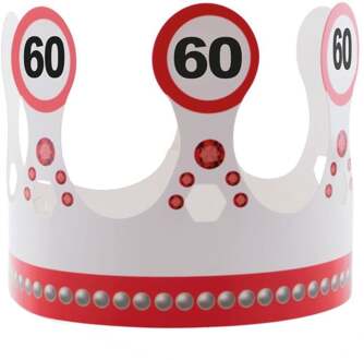 Kroon 60 jaar Verkeersbord Rood - Zalm