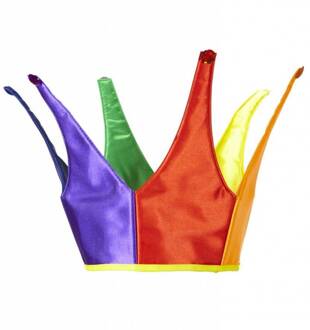 Kroon Regenboog carnaval Multikleur - Print