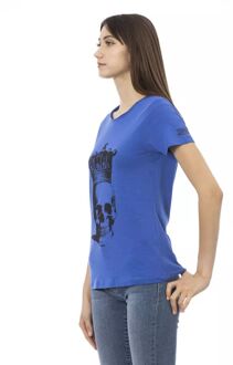 Kroon Skelet T-shirt Korte Mouwen - maat M Middelblauw