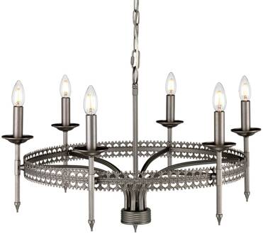 Kroonluchter Crown 6-lamps ijzer