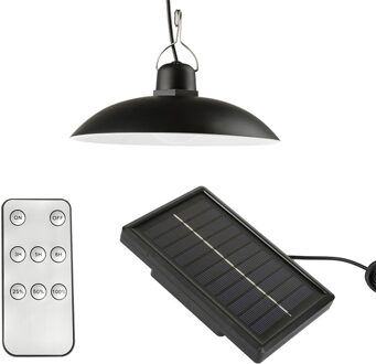 Kroonluchter Dubbele Hoofden Led Solar Light Met Afstandsbediening Retro Lampenkap Solar Led Waterdichte Lampen Voor Outdoor Tuin Yard single hoofd