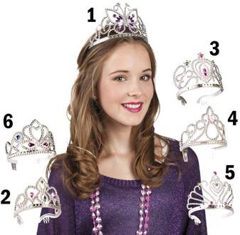 Kroontje Melody Zilver - Grijs