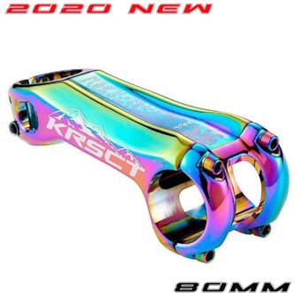 Krsct Cnc Racefiets Kofferbak Mountain Mtb Stuurpen-20 Graden 28.6*31.8Mm 80/90 / 100mm Fiets Onderdelen regenboog 80MM