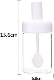 Kruiden Flessen Glas Specerij Opslag Containers Kruiderij Pot Kruidkruik Met Lepel Honing Pot Olie Borstel Fles Kitchen Tools stijl-5