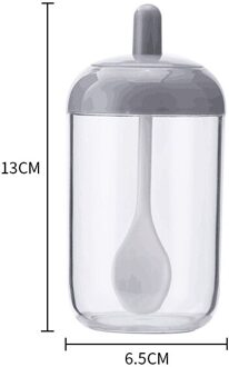 Kruiden Flessen Glas Specerij Opslag Containers Kruiderij Pot Kruidkruik Met Lepel Honing Pot Olie Borstel Fles Kitchen Tools stijl-9