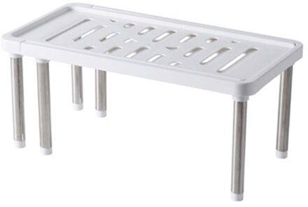 Kruiden Opbergrek Roestvrijstalen Kast Planken 1Pc Keukengerei Meubels Closet Organizer Kast Afdruiprek wit 1stk