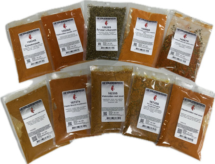 Kruidenpakket mixen met zout