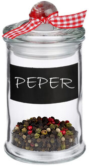 Kruidenpotjes/voorraadpotjes met krijtvlak - 4x stuks - 120 ml - glas