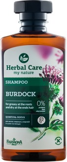 Kruidenverzorging Burdock shampoo voor vet haar bij de wortels en droogt op de uiteinden 330 ml.