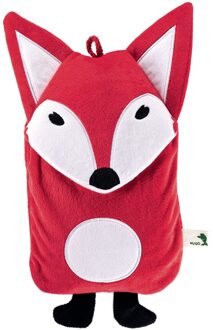 Kruik - vos hoes - rood - 0,8 liter - warmwaterkruik - vossen knuffel - voor kinderen