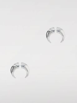 Kruisende Maan Oorbellen Zilver Lichtgrijs