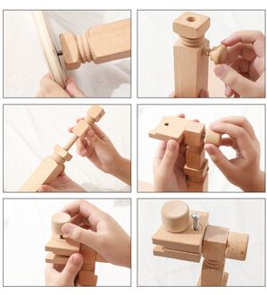 Kruissteek Frame Hout Desktop Borduren Lap Stand Houten Frame Diy Naaien Tool