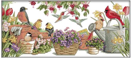 Kruissteek Geteld Kits Stamped Kit Cross-Stitching Patroon Voor Home Decor, 11CT Pre-Gedrukt Stof Borduurwerk Ambachten Needlepo