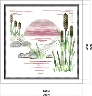 Kruissteek Kits Canvas 4 Seizoenen Landscape14CT Stamped Borduren Handwerken Diy Ambachten Handgemaakte Woondecoratie 3