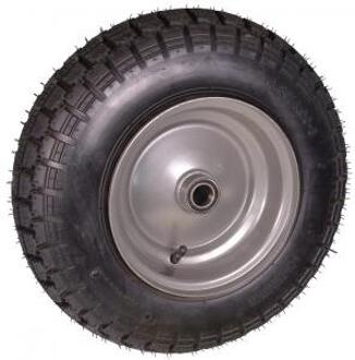 Kruiwagenwiel met kogellagers zonder as 25 mm