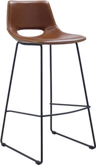 Kruk Zahara bruin synthetisch leer hoogte 76 cm