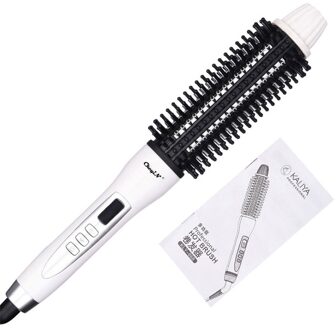 Krultang Temperatuur Verstelbare Elektrische Borstel Haar keramische warmte plaat met kam met LCD voor Krultang/Stijltang Stijl