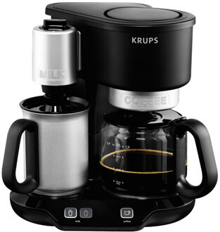 Krups KM 3108 Vrijstaand Handmatig Filterkoffiezetapparaat 1l 12kopjes Zwart, Roestvrijstaal, Transparant koffiezetapparaat