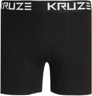 Kruze | 3-pack Heren Boxershorts Katoen Stretch Ondergoed Zwart - 3XL