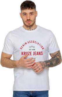 Kruze | 3-pack heren T-shirts met ronde hals en print - maat Veelkleurig