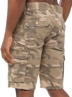 Kruze Heren Camo Korte Broek| Kruze Designer Herenmode Beige