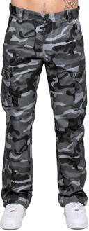 Kruze | Heren Cargo Combat Broek Lichtgrijs - 40W/32L
