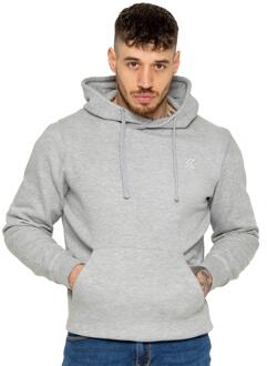 Kruze | Heren fleece hoodie - maat S Grijs