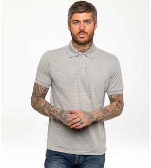 Kruze Heren Poloshirt Korte Mouw Grijs - S