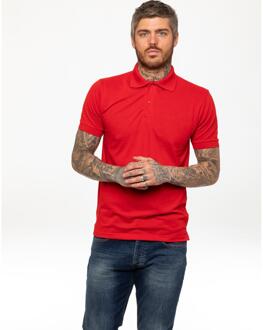 Kruze Heren Poloshirt Korte Mouw - maat L Rood