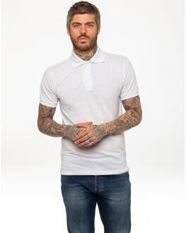 Kruze Heren Poloshirt Korte Mouw - maat L Wit