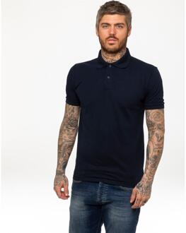 Kruze Heren Poloshirt Korte Mouw Navy - XL