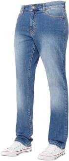 Kruze Heren Rechte Benen Stretch Jeans Hemelsblauw - 32W/30L