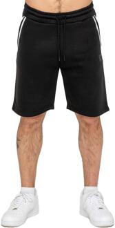 Kruze Heren Tape Fleece Korte Broek Zwart - S