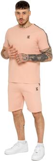 Kruze | Heren Tape T-Shirt & Korte Broek Set - maat M Zalm