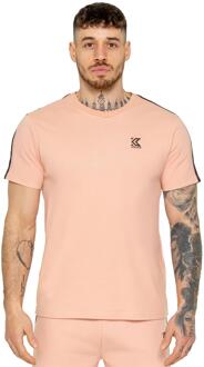 Kruze | Heren Tape T-Shirt Zalm - L