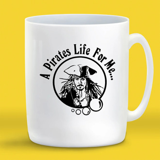 Кружка с приколом A pirates life for me... Джек воробей