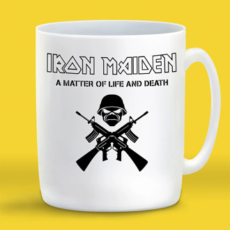 Кружка с приколом Iron maiden A matter of life and death