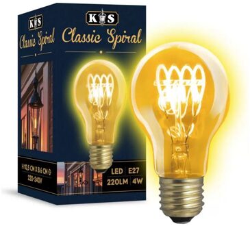 KS Verlichting LED lamp Classic Spiral 4W