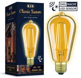 KS Verlichting Sensor LED Edison Lamp E27 3W