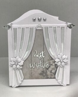 KSCRAFT Gordijn Metalen Stansmessen Stencils voor DIY Scrapbooking/fotoalbum Decoratieve Embossing DIY Papier Kaarten