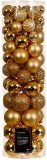 Ksd Kerstbal dia. 8 cm light gold