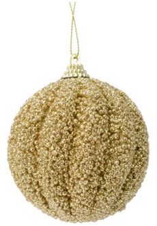 Ksd Kerstbal foam d8cm licht goud