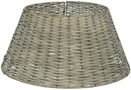 KSD Kerstboommand - grijs - rotan - 57 x 28 cm - Kerstboommand / huls