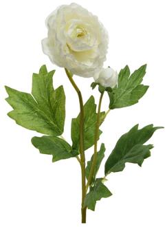 Ksd Ranunculus polyester W8-H57cm white