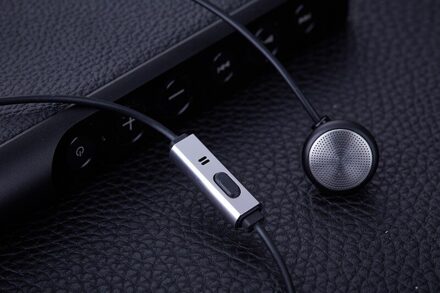 Ksearphone Bell-Lb 3.5Mm Koptelefoon Dj Bass Hifi Metal Koptelefoon 15Mm Dynamische Controle Unit Oordopjes Headset Platte oordopjes zwart Bell met Mic