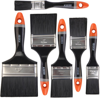 KSEIBI House Decorative Paint Roller Brush Set Acrylic Oil Wooden Building Painting Household Tool Wall Decoration 1-4 in