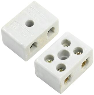 Ksol 2 Pcs 2W5H Hoge Temperatuur Porselein Klemmenblok 30A 110-600V